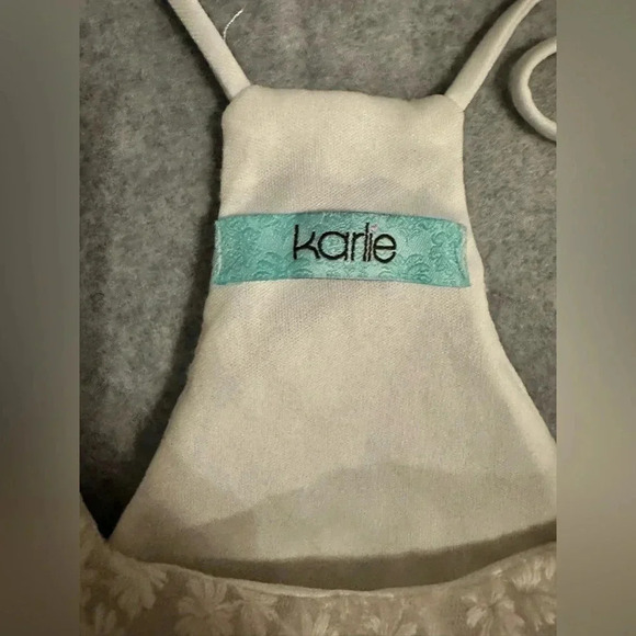 Karlie ivory Lana spaghetti strap top size S - Picture 7 of 9